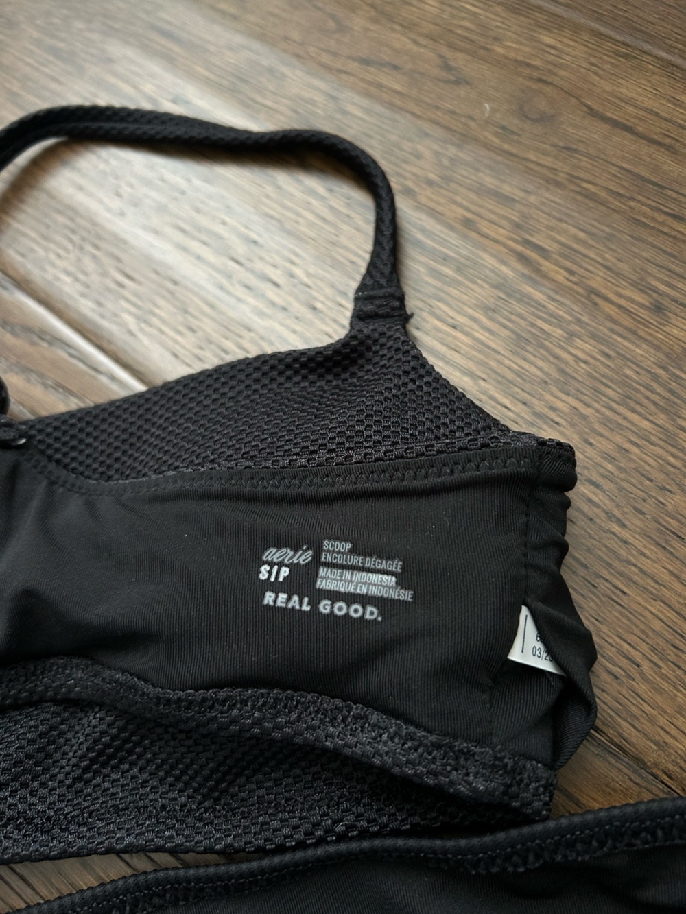 aerie Black Textured Bikini Set - Picture 3 of 4